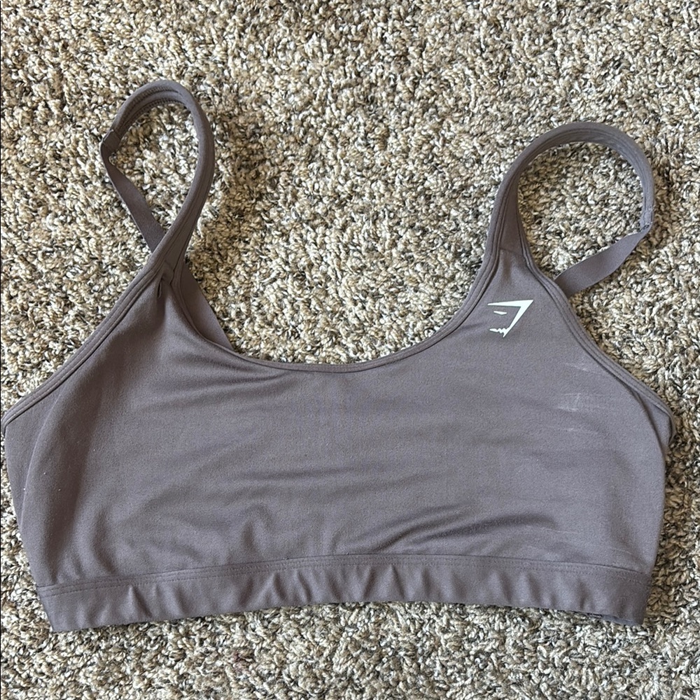 Brown Gymshark Sports Bra